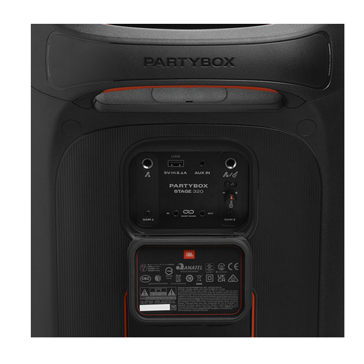 JBL Partybox Stage 320 Portable Party Speaker with wheels