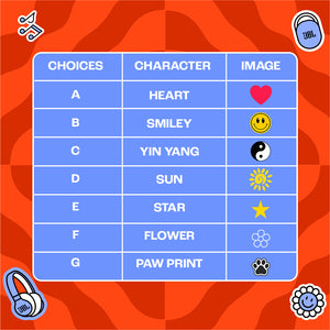 JBL Customization SET C (1-4 Letter/s + 2 Characters)