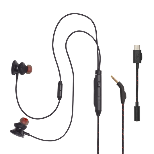 JBL Quantum 50C Wired in-ear gaming headset with USB-C Adapter