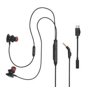 JBL Quantum 50C Wired in-ear gaming headset with USB-C Adapter