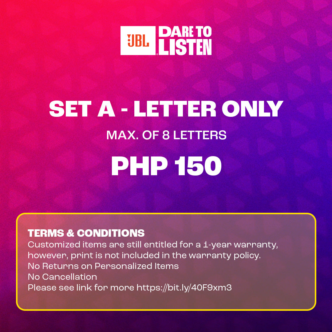 JBL Customization SET A (Letters Only)