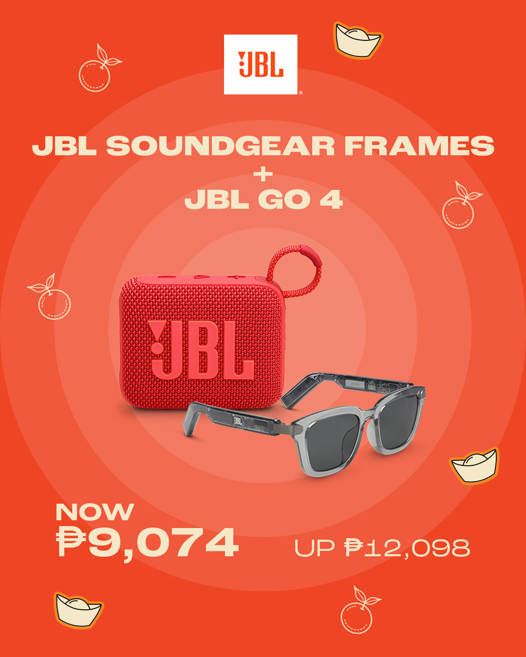 JBL SOUNDGEAR FRAMES + JBL GO 4