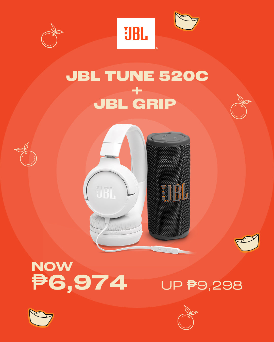 JBL TUNE 520C + JBL GRIP