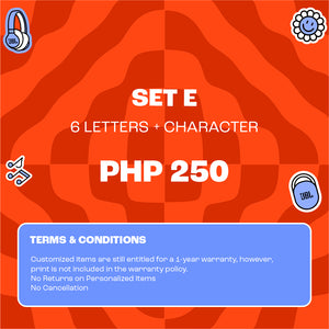 JBL Customization SET E (6 Letters + 1 Characters)