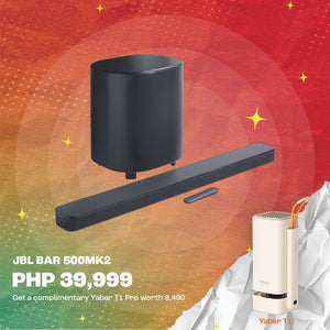 JBL BAR 500MK2 5.1 channel soundbar system with Dolby Atmos®