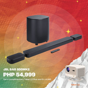 JBL Bar 800MK2 7.1 channel soundbar system with detachable speakers and Dolby Atmos®