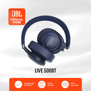 JBL Live 500BT Wireless Over Ear Headphones - BLUE
