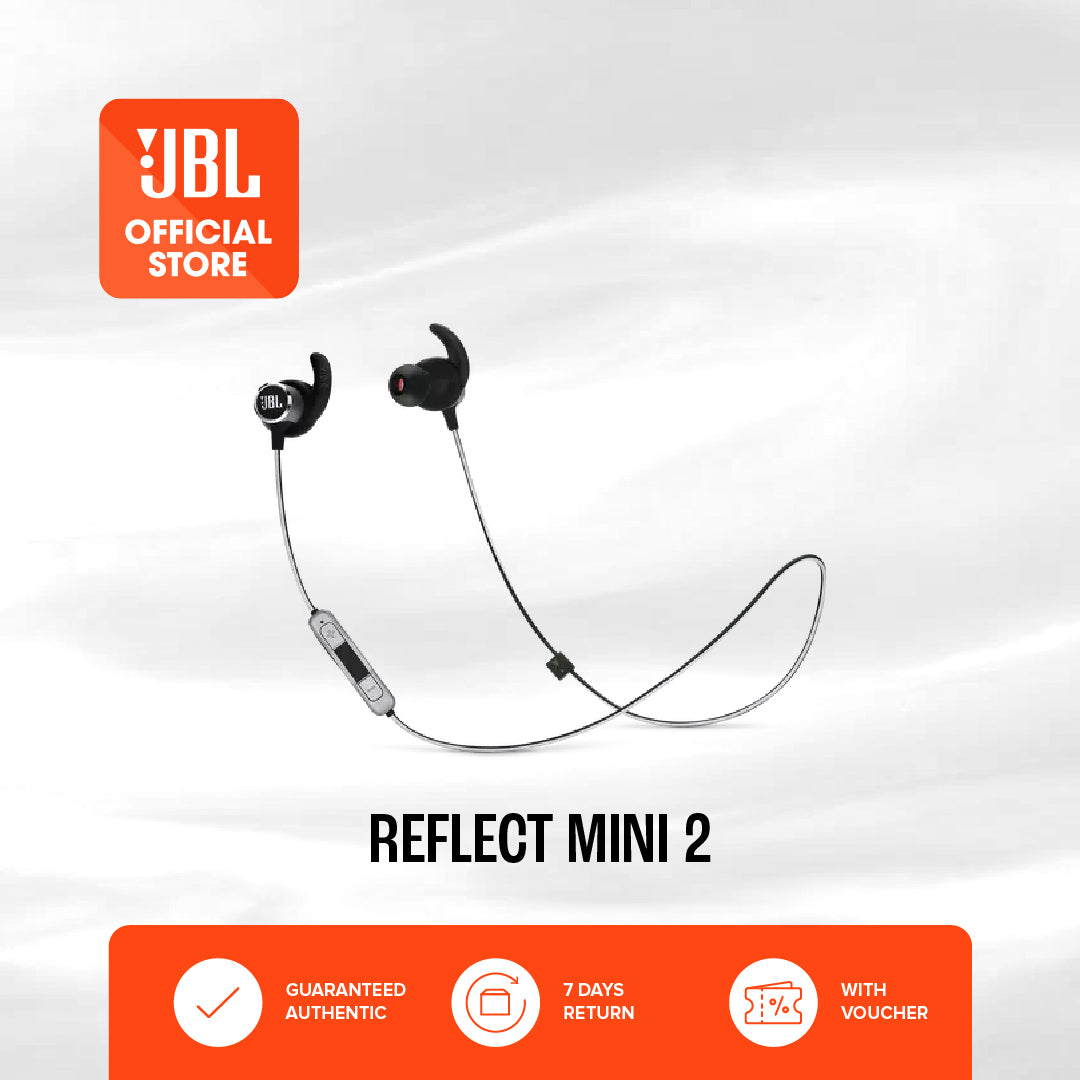 JBL Reflect Mini BT 2 Sweatproof Wireless Sport In Ear Headphones - BLUE