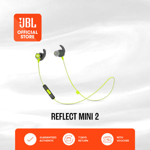 JBL Reflect Mini BT 2 Sweatproof Wireless Sport In Ear Headphones - LIME