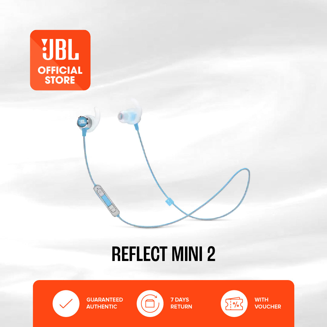 JBL Reflect Mini BT 2 Sweatproof Wireless Sport In Ear Headphones - TEAL