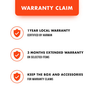 1 Year Local Warranty, 3 Months Extended Warranty, Keep the Box and Accessories