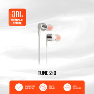 JBL Tune 210 In Ear Headphones - SILVER