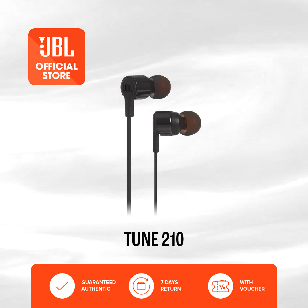 JBL Tune 210 In Ear Headphones - BLACK