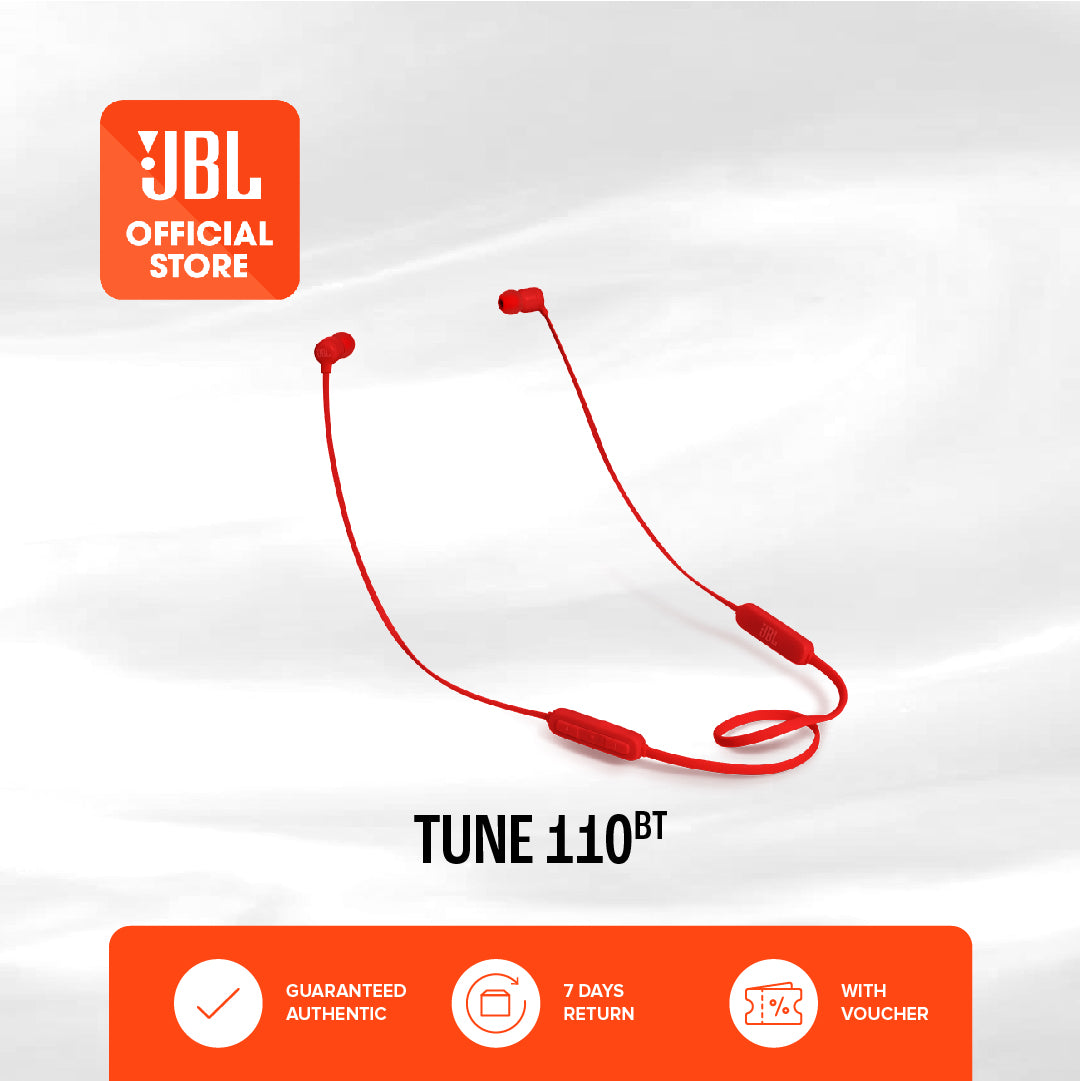 JBL Tune 110BT Wireless In Ear Headphones -  RED